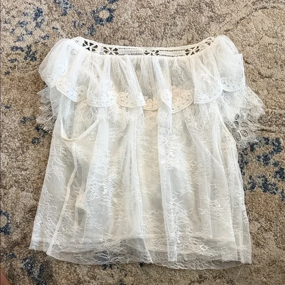 White Lace Top - Picture 6 of 6